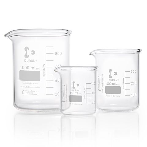 Beaker Low Form Super Duty 600mL DURAN