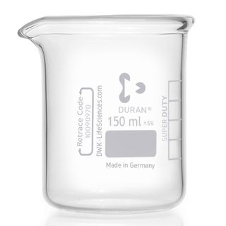 Beaker Low Form Super Duty 150mL DURAN