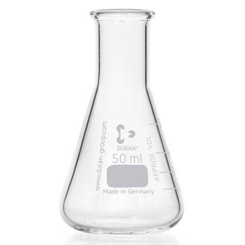 Flask Erlenmeyer Heavy Duty N/N 50mL DURAN