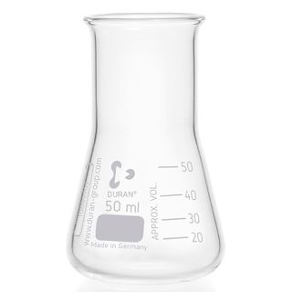 Flask Erlenmeyer Boro W/N 50mL DURAN