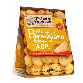 Michel & Augustin Sables Parmesan Moutarde 100g