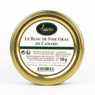 Valette Bloc de Foie Gras Canard 50g