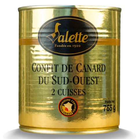 Lot magret de canard frais & confit de cuisses de canard - Valette