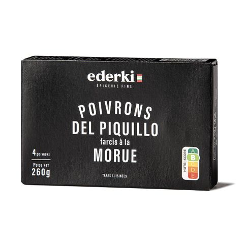 Ederki Poivrons Del Piquillo Morue 240g