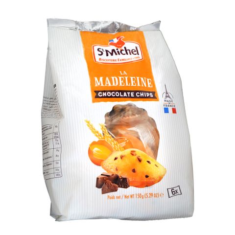 St Michel Madeleine Choco Chips 150g Individual Wrap