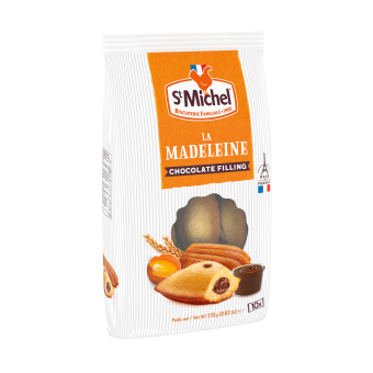 St Michel Madeleine Choco. Filled 250g Individual Wrap