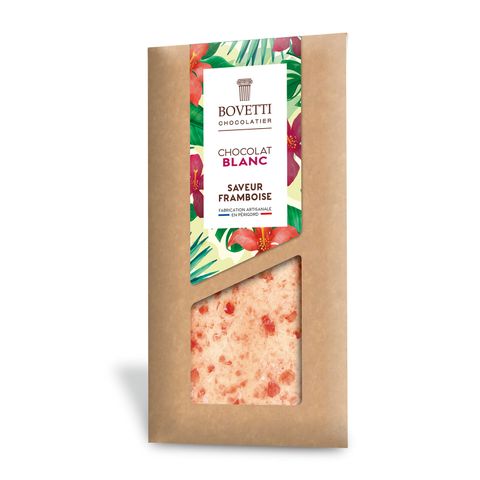 Bovetti White Chocolate Raspberry 100g