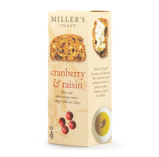 Miller's Toast Cranberry & Raisin 100g