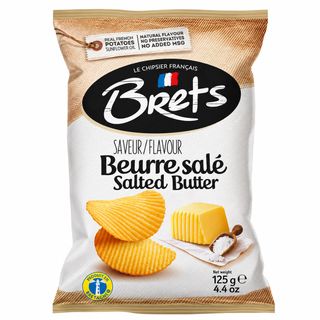 Brets Salted Butter Chips 125g