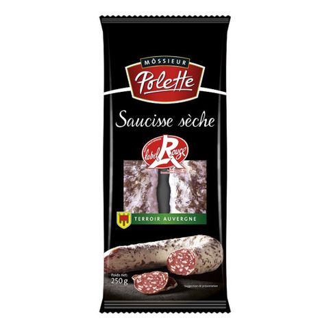 Polette Saucisse Seche courbe Label Rouge 250g