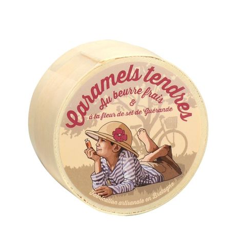 Mini Wooden Box Salted Butter Caramel 50g