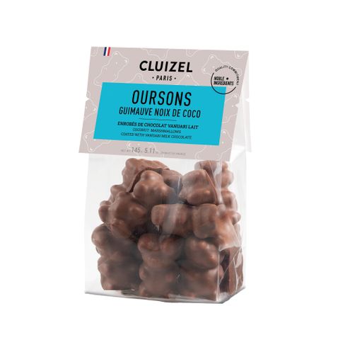 Cluizel Milk Coconut Marshmallow Bears Bag 145g