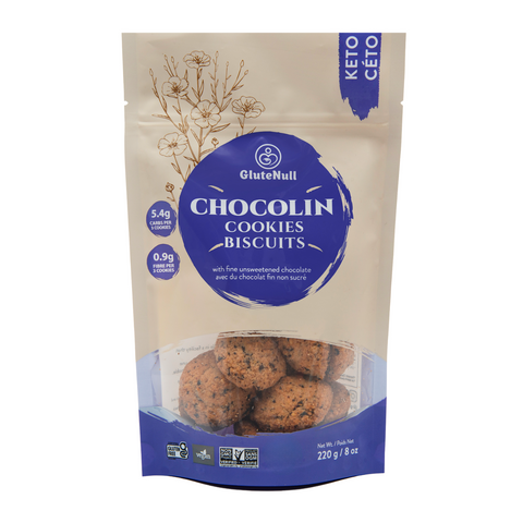GluteNull Bakery Low Carb Cookies in Stand-Up Pouches