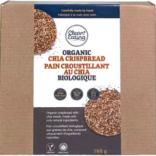 CLEAN EATING ORGNC CRISPBREAD CHIA 160G