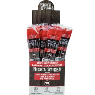 NICKS STICKS GRASS-FED BEEF STICKS SPICY 48G CTN25