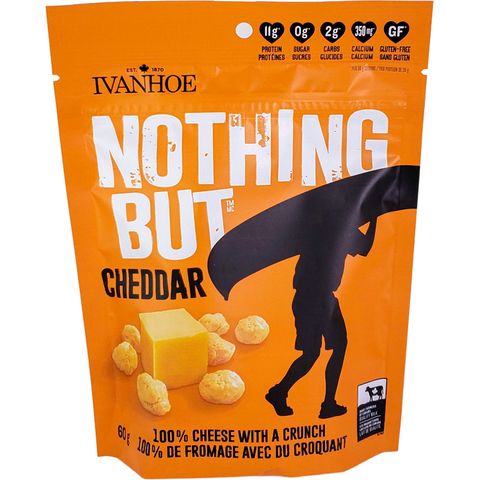 Ivanhoe Nothing But Cheese Shelf-Stable Cheese Snacks in Stand-Up Pouches