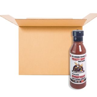 CRZY MSKIES BBQ SAUCE CRAZY HOT 350ML CS12