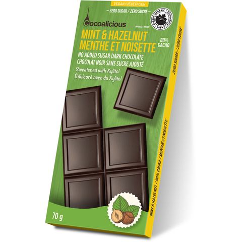 Cocoalicious Keto-Friendly Dark Chocolates With Xylitol