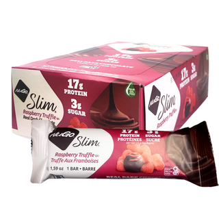 NUGO SLIM BAR CHOCOLATE RASPBERRY TRUFFLE 45G CTN12