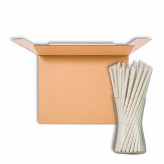 BLOWHOLES PAPER STRAWS UNWRAPPED STANDARD WHITE 440CT CS36