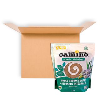 CAMINO ORGNC MUSCOVADO WHOLE BROWN SUGAR 1KG CS6