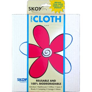 SKOY CLOTH COLORS WHITE 4PK