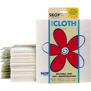 SKOY CLOTH COLORS WHITE 4PK CTN12