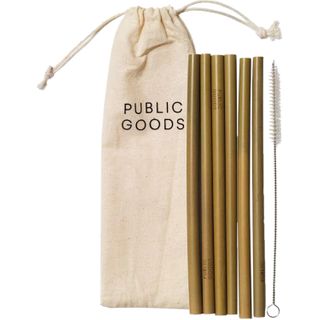 PUBLIC GOODS BAMBOO STRAWS 6CT