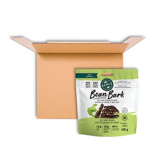 REMIX SNACKS BEAN BARK DARK CHOC APPLE 100G CS8