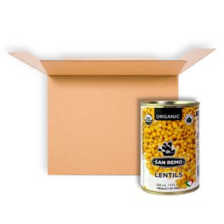 SAN REMO ORGANIC LENTILS 398ML CS12