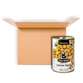 SAN REMO ORGANIC CHICKPEAS 398ML CS12