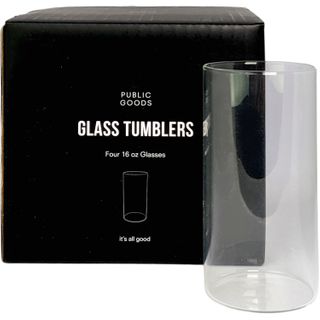 PUBLIC GOODS BOROSILICATE GLASS TUMBLER 4SET 16OZ / 473ML