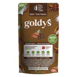 GOLDYS SUPERSEED CEREAL SALTED COCOA 240G