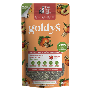 GOLDYS SUPERSEED CEREAL PEACH PECANS 240G