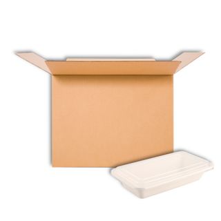 MUECO TRAY RECTANGULAR COMBO WITH LID 150CT