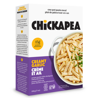 CHICKAPEA ONE POT PENNE CREAMY GARLIC 198G