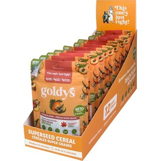 GOLDYS SUPERSEED CEREAL PEACH PECANS 30G CTN12