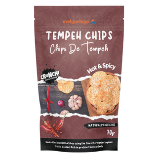 ARCHIPELAGO TEMPEH CHIPS HOT SPICY 70G