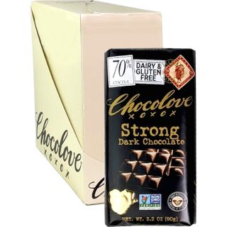 CHOCOLOVE 70% DARK CHOCOLATE 90G CTN12