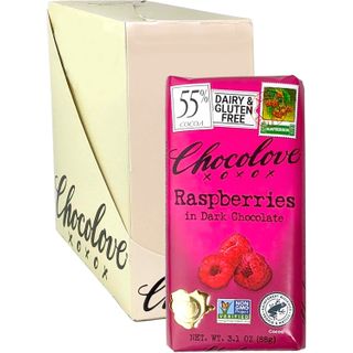 CHOCOLOVE RASPBERRIES 88G CTN12