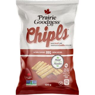 PRAIRIE GOODNESS CHIPLS BAKED LENTIL CHIPS BBQ 120G