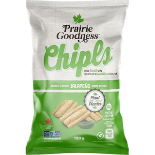 PRAIRIE GOODNESS CHIPLS BAKED LENTIL CHIPS JALPNO 120G