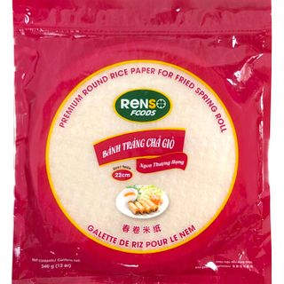 RENSO ROUND RICE PAPER FRIED SPRING ROLL 340G