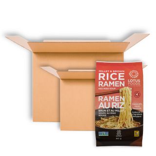 LOTUS FOODS RICE RAMEN MILLET & BROWN W/RED MISO SOUP 80G CTN10 CS15