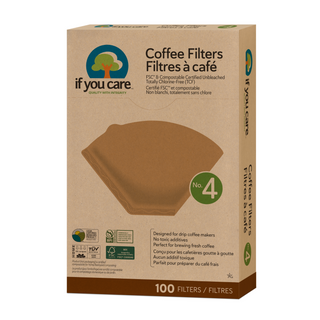 IF YOU CARE UNBLCHD NO. 4 COFFEE FILTERS 100CT