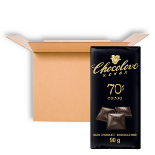 CHOCOLOVE 70% DARK CHOCOLATE 90G CS18