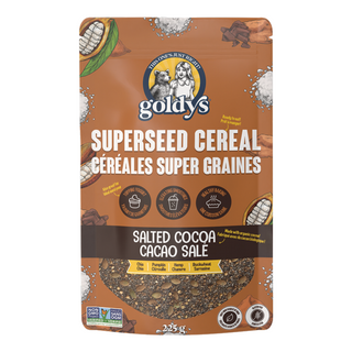 GOLDYS SUPERSEED CEREAL SALTED COCOA 225G