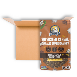 GOLDYS SUPERSEED CEREAL SALTED COCOA 225G CS6