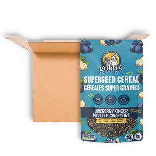 GOLDYS SUPERSEED CEREAL BLUEBERRY GINGER 225G CS6