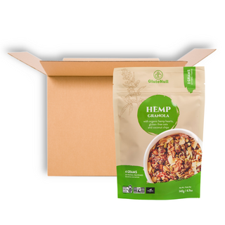 GLUTENULL GRANOLA LIGHT HEMP 140G CS12